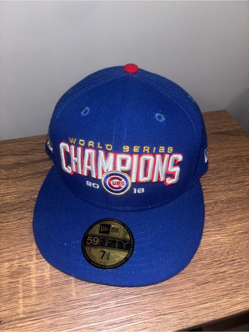 New Era Chicago Cubs Royal Blue 2016 World Series Champions Fitted Hat